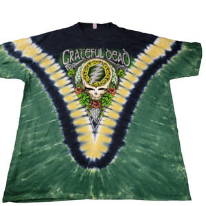Grateful Dead Shirt Tie Dye and Puma Black w Logo Mens 4XL 2 Tee Bundle (1074)